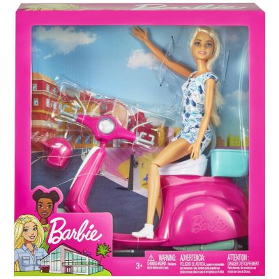 Кукла със скутер, Barbie, GBK85