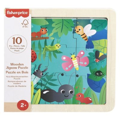 Мини дървен пъзел, Fisher Price, Насекоми, HXV19