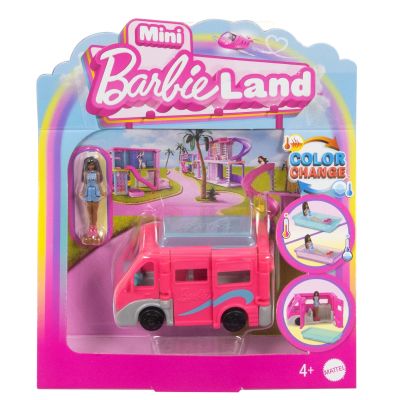 Комплект за игра с превозно средство и кукла Barbie, Mini BarbieLand, HYF38