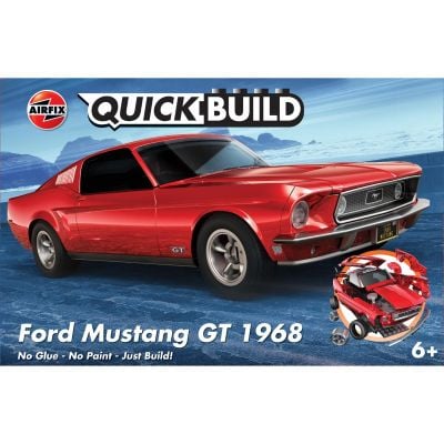 Строителен комплект, Airfix Quickbuild, Ford Mustang Gt 1968, 45 части
