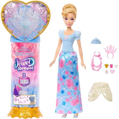 Кукла с аксесоари изненада, Disney Princess, Jewel Reveal, Cinderella, JHL50