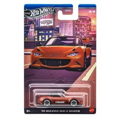 Метална количка, Hot Wheels, Silver Series, 15 Mazda MX-5 Miata, 1:64