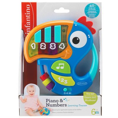 Интерактивна играчка, Infantino, Piano & Numbers, Тукан