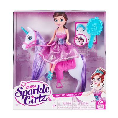 Комплект за игра Sparkle Girlz, Кукла с Еднорог