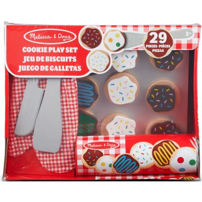 Комплект за игра, Melissa & Doug, Дървени бисквитки, 29 части, 6074870