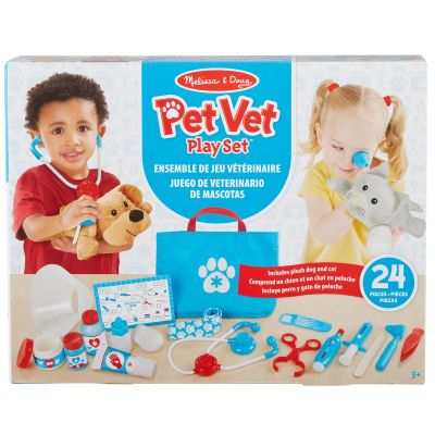 Комплект за игра, Melissa & Doug, При ветеринаря, 24 части, 6074883