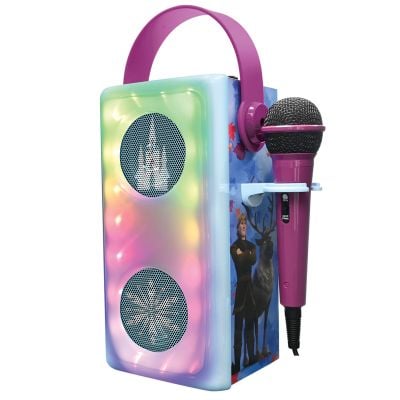 Безжична тонколона с микрофон и светлини, Lexibook, Disney Frozen