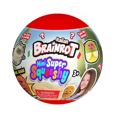 Плюшен ключодържател изненада, Brainrot, Mini Super Squeeshy, 10 см