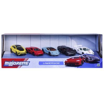 Комплект 5 метални колички, Majorette, Lamborghini