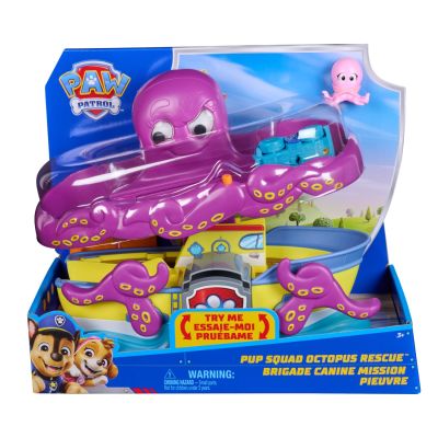 Комплект за игра с фигурка, Paw Patrol, Pup Squad Octopus Rescue, 6074392