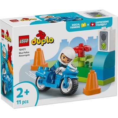 LEGO® DUPLO - Син полицейски мотоциклет (10471)
