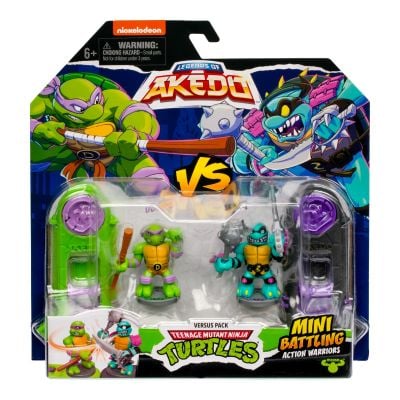 Комплект от 2 фигурки, Akedo, Костенурките Нинджа, Donnie Vs Slash, S3