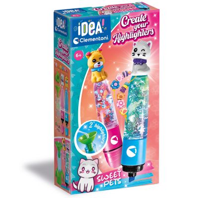 Креативен комплект, Clementoni Idea, Маркер с декорации, Sweet Pets