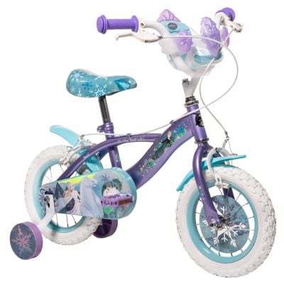 Велосипед с помощни колела, Huffy, Disney Frozen, 12 инча, Лилаво