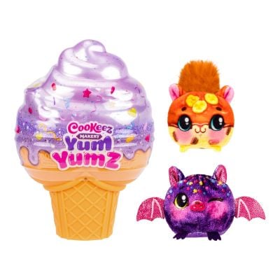 Комплект за игра с 2 плюшени играчки изненада, Cookeez Makery, Yum Yumz