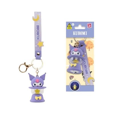 Ключодържател със светлини и каишка, Yume, Hello Kitty and Friends, Camping Lamp Series, Kuromi