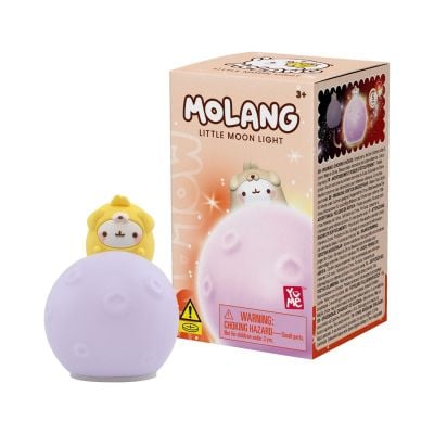 Нощна лампа с фигурка, Yume, Molang Little Moon Light, Лилава