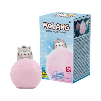 Нощна лампа с фигурка, Yume, Molang Little Moon Light, Розова