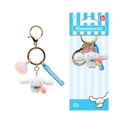 Ключодържател с висулка и каишка, Yume, Hello Kitty and Friends, Tea Party Series, Cinnamoroll