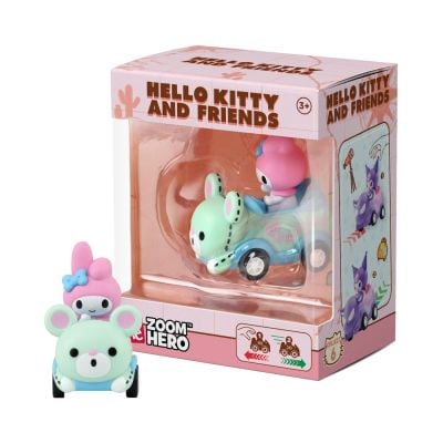 Фигурка с превозно средство, Yume, Hello Kitty and Friends, Zoom Hero S1, My Melody