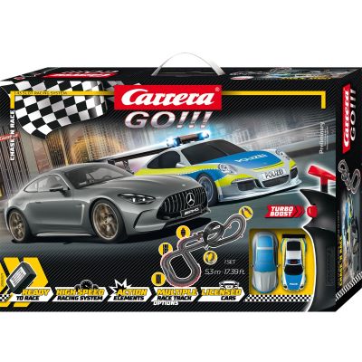 Комплект състезателна писта с 2 колички, Carrera, Chase n Race