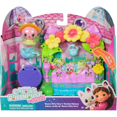 Комплект за игра, Gabbys Dollhouse, Queen Kitty Fairy Garden Balcony, 6074165