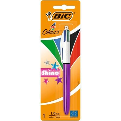 Химикал с 4 металически цвята, Bic Shine, 1.0 мм