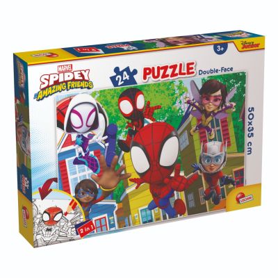Пъзел 2 в 1 Lisciani Marvel Spidey и неговите невероятни приятели, Това е отбор, Plus, 24 части