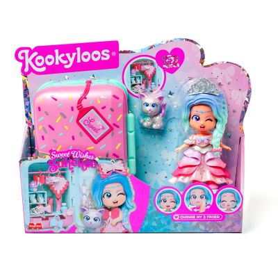 Комплект за игра с кукла Kookyloos, Suitcase Sweet Wishes