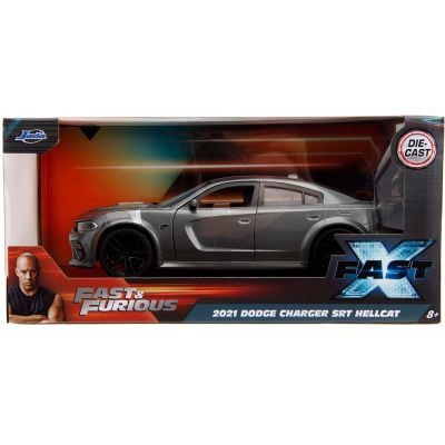 Метална количка, Jada, Fast And Furious, 2021 Dodge Charger SRT Hellcat, 1:24