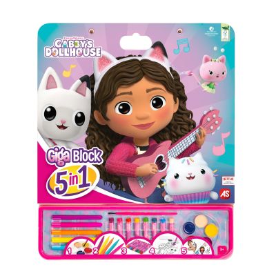 Комплект за рисуване, Gabbys Dollhouse, Giga Block 5 в 1