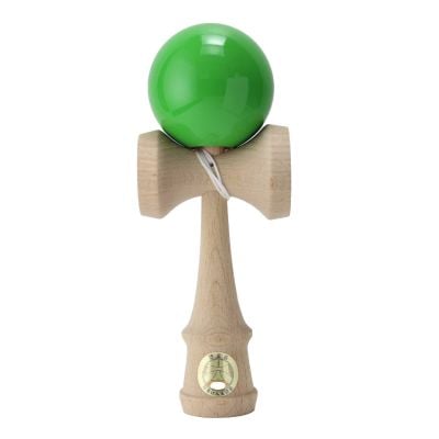 Дървена играчка за сръчност, Ozora, Kendama, Зелена, 18 см
