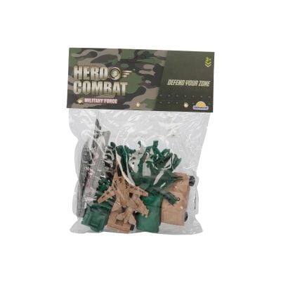 Комплект за игра с фигурки и военни аксесоари, Hero Combat
