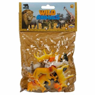 Комплект фигурки на диви животни в малка опаковка, Crazoo
