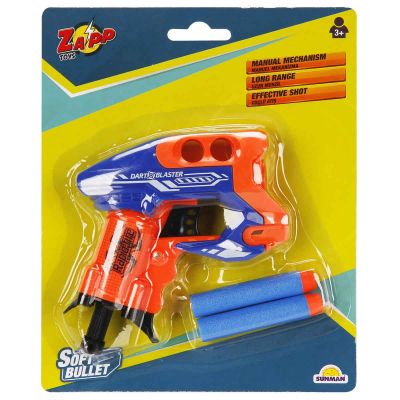 Мини пистолет с 2 меки стрелички, Zapp Toys, Dart Blaster