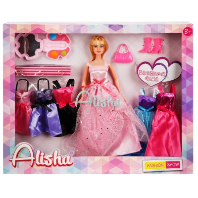 Кукла Alisha с 6 рокли на принцеса, 29 см