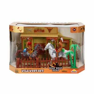 Комплект за игра Cowboy с 2 фигурки, Wild West Hero
