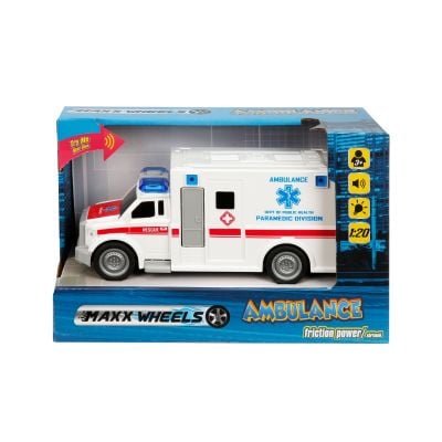 Линейка със светлини и звуци Maxx Wheels, 1:20, Бял