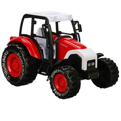 Селскостопански трактор, Maxx Wheels, 14 см, Червен