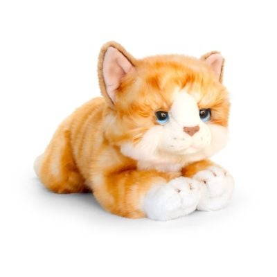 Плюшена играчка Keel Toys, Коте джинджър, 32 см