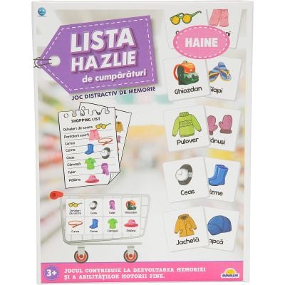 Настолна игра, Smile Games, Списък Hazlie за Пазаруване