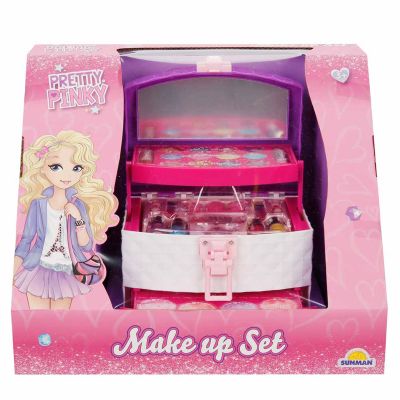 Комплект гримове в чантичка, Preety Pinky, с 3 чекмеджета