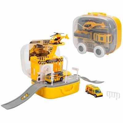 Комплект за игра с превозни средства Maxx Wheels, Car Park, Truck Engineer