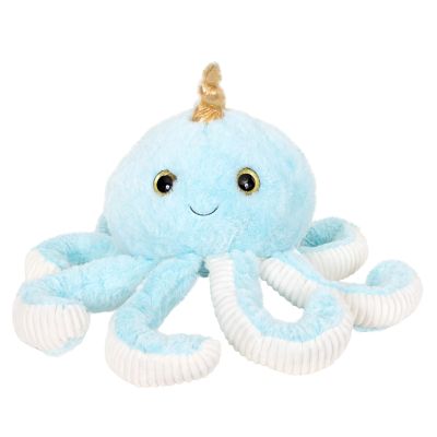Плюшена играчка, Puffy Friends, Октопод, Син, 45 см
