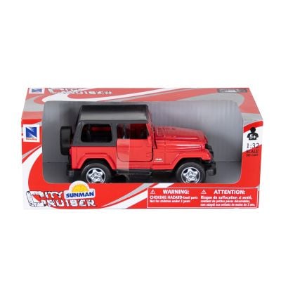 Метален спортен автомобил, New Ray, Jeep Wrangler, 1:32