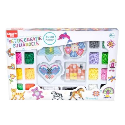 Комплект за изработка с мъниста, Crafy, Ironing beads, 3000 части