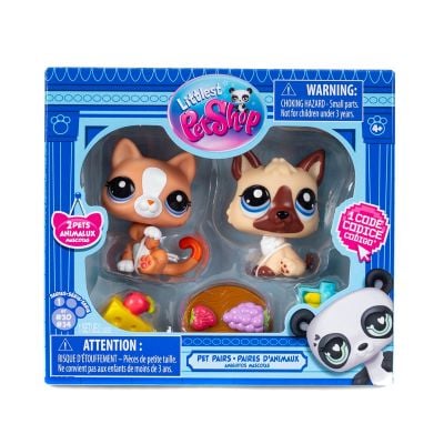 Комплект 2 фигурки животни и аксесоари, Littlest Pet Shop, Серия 1
