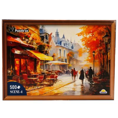 Пъзел Witty Puzzlezz, Улица с кафене, 500 части