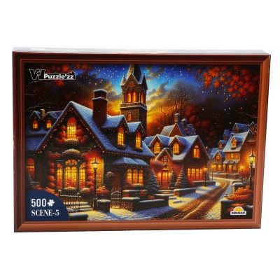 Пъзел Witty Puzzlezz, Зимна сцена, 500 части