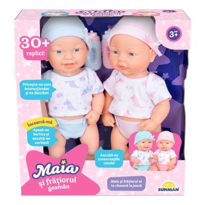 Комплект от две бебешки кукли – Maia и нейното братче близнак